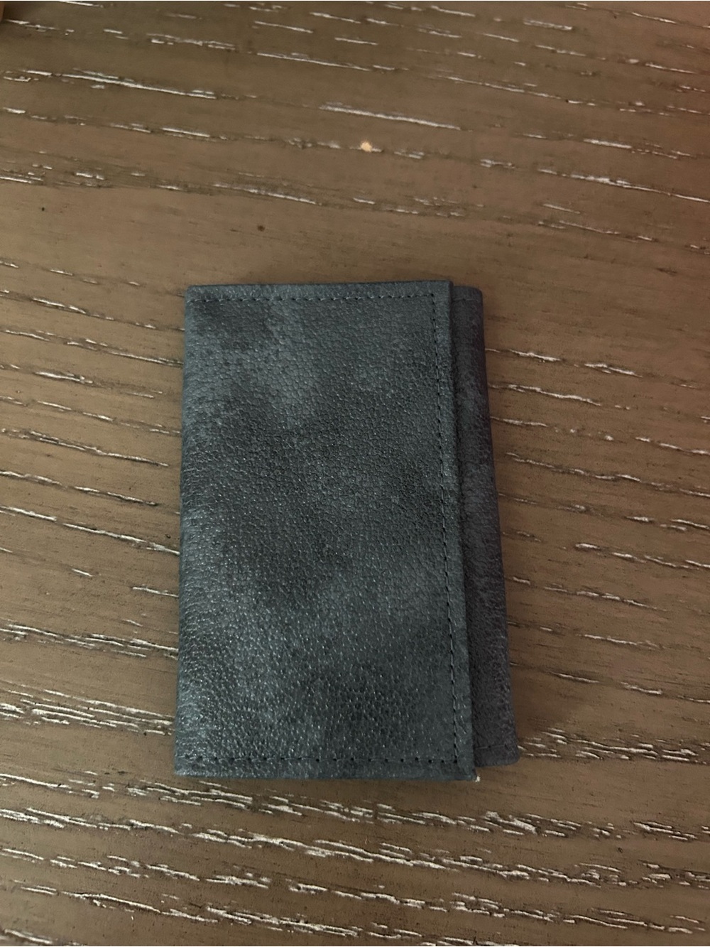 Buxton Key/ Card holder Blue Vintage Leather